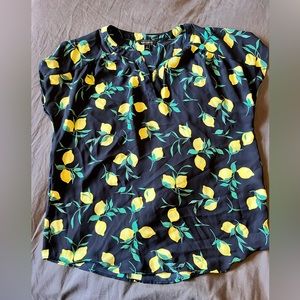 Small banana republic lemon shirt